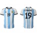 Billige Argentina Nicolas Otamendi #19 Hjemmebane Fodboldtrøjer VM 2022 Kortærmet
